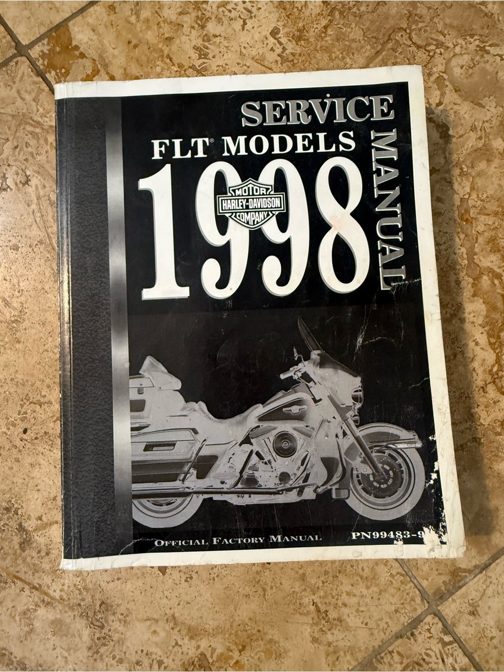 Harley-Davidson Black and White 1998 FLT Models Service Manual